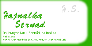 hajnalka strnad business card